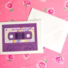 Cute Cassette Greeting Card