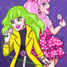 Glam Rock Rivalry Print