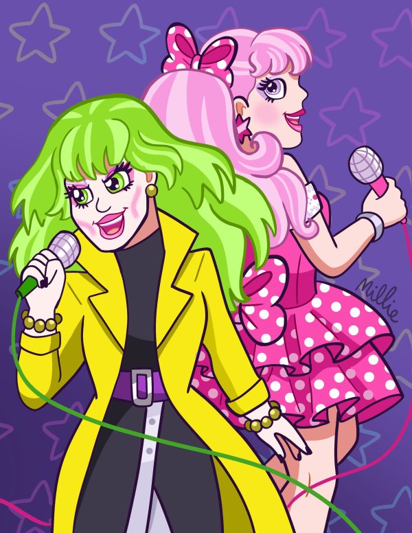 Glam Rock Rivalry Print