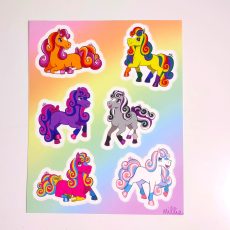 Pride Ponies Matte Vinyl Sticker Sheet