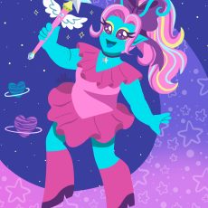 Space Girl Print