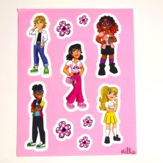 Spot On Style Matte Vinyl Sticker Sheet