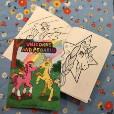 Unicorns and Pegasus Coloring Book