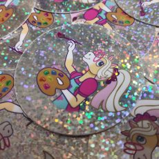 Whinnifred Painter Glitter Sticker
