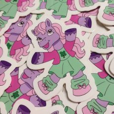Clover Pony Glossy Vinyl Sticker