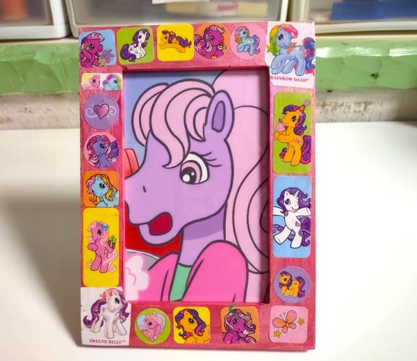 Nostalgia Pony Decoupage Sticker Frame, One Of A Kind
