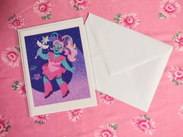 Space Girl Greeting Card